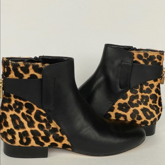Michael Kors MIRA  Bootie Black Leopard size 8 - Picture 8 of 11